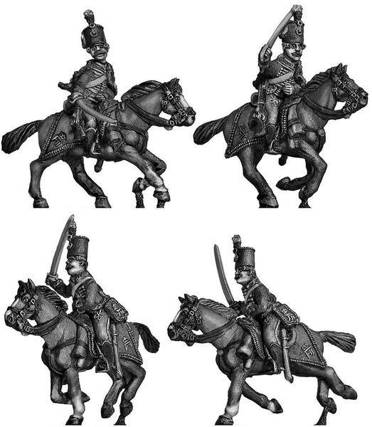 (100WFR646) Austrian Hussar, charging