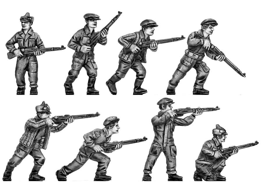 (100WWT016) NEW Soviet Factory Workers - 8 figures