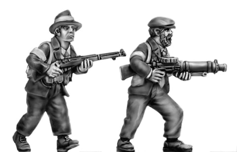 (100WWT081) NEW Home Guard/ Ex-diggers Lewis gun & loader-2 figure set