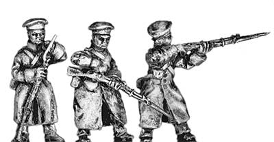 (300CMW073) Russian Infantry in greatcoat & cap