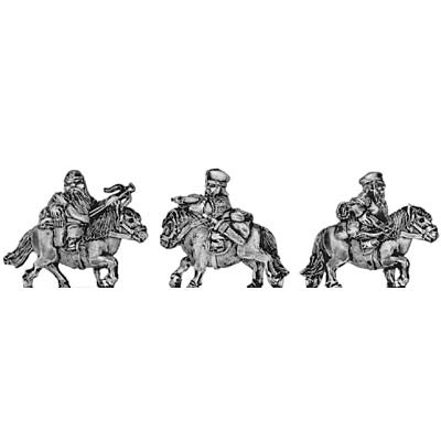 (300DWF08) Dwarf cavalry with crossbow