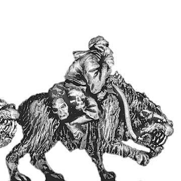 (300ORC14) Orc shaman riding fell beast