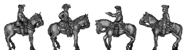 (300SYW242) Austrian Mounted General Staff-4 figure set