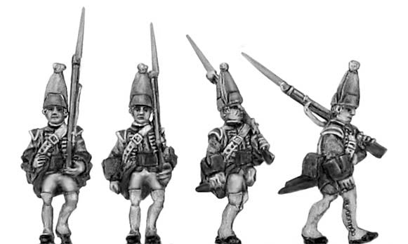 (300SYW506) Grenadier in mitre, marching (sword basket hilt)