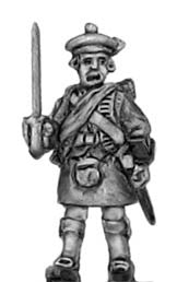 (300SYW523) Highland Officer, sword,  in flat bonnet