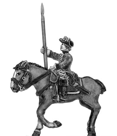 (300SYW558) Regiment of horse in tricorn Standard Bearer