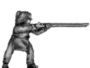 (300TLI14) Tlingit warrior,sealskin/elk skin armour & musket