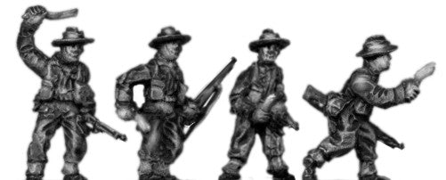 (300WWT203) Gurkha Inf. with No1 MK4 rifle, khukri drawn, slouch hat