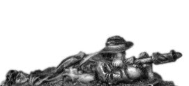 (300WWT209) Gurkha with PIAT, slouch hat