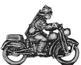 (300WWT49) Bersaglieri on motorcycle