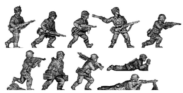 (ING40) SS infantry section,advancing