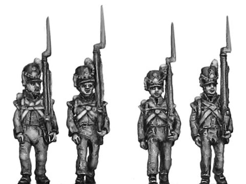 (AB-WB11) Flank Company, marching, shoulder arms