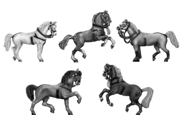 (AB-H10) Personality Horses