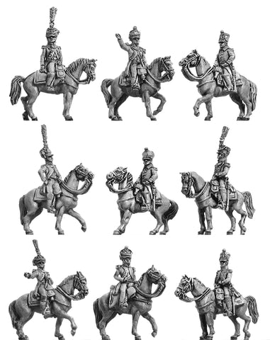 (AB-IF18a)  Mounted officer set of nine