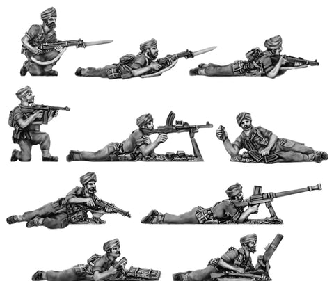 (INB49)  NEW Sikh Infantry Prone & Kneeling