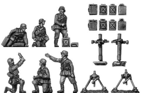(ING102)NEW 1940's German Infantry 8cm Mortars & crew