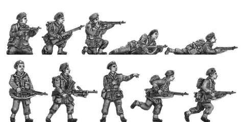 (INP01) Polish paratroopers in action - 10 figure set
