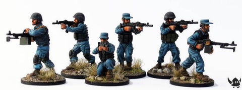 (100MOD054) 28mm Afghan National Police in soft hats