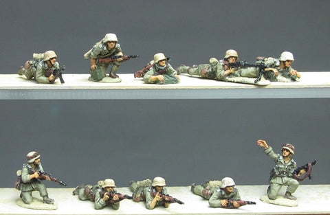(ING71) NEW DAK infantry section prone- 10 figures
