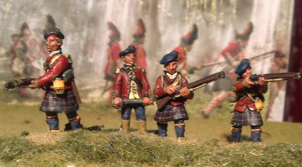 (100AOR005) Highlander infantry in North American uniform-11 figure set