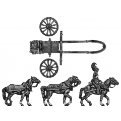 (AB-RA15) Horse artillery - small caisson (Troika) team