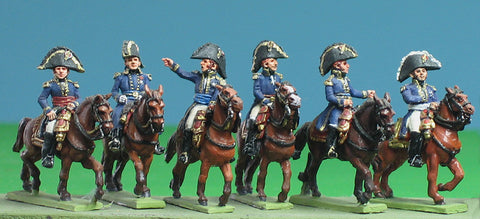 (AB-FSET03) Six mounted marshals and generals