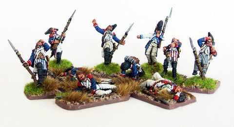 (100WFR032) French Infantry Casualty Set (10 figures)