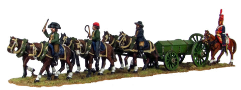 (100WFR128) Six horse caisson, walking, 3 civilian riders