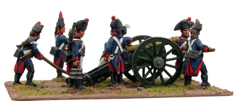 (100WFR106)  Foot Artilleryman, bicorne, regulation uniform, loading