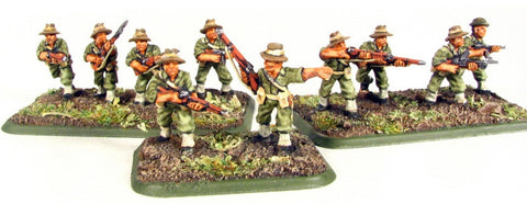 (300WWT60a) Pacific Australians, rifle, bush hat